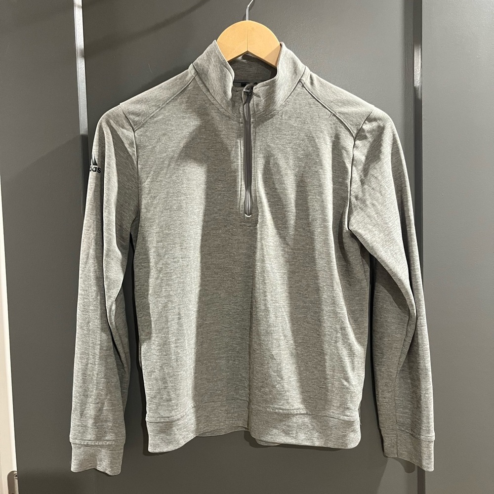 Adidas Women’s Light Gray Zip-Up Sweater